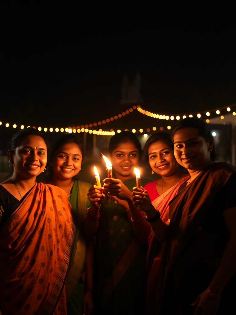 Friends Celebrating Diwali in Canada - No Faces