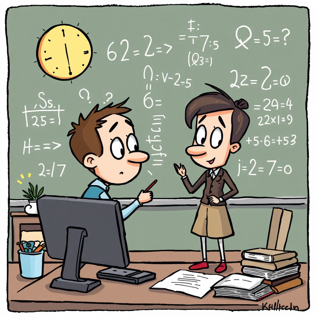 Fun Cartoon Explaining Math Concepts