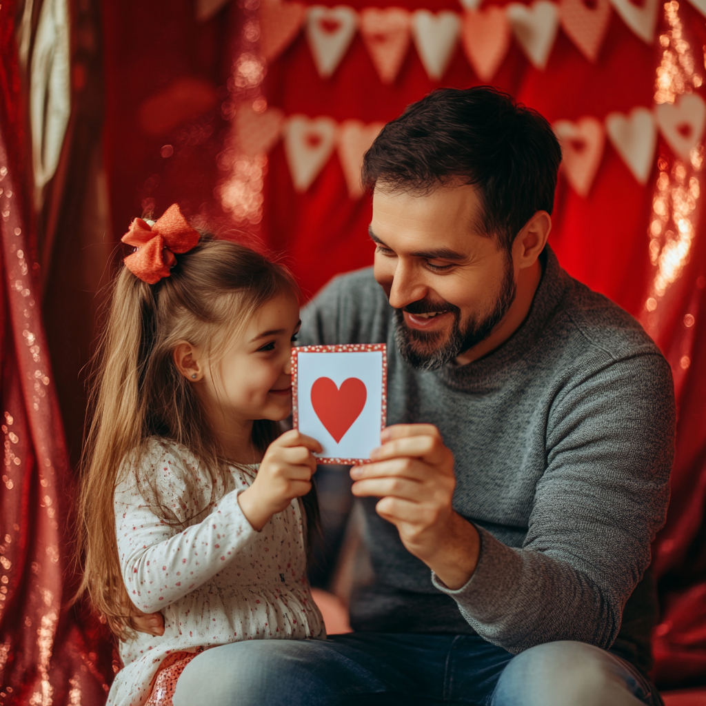 Fun Circus-Themed Father-Daughter Metalanguage Photo Booth Moment