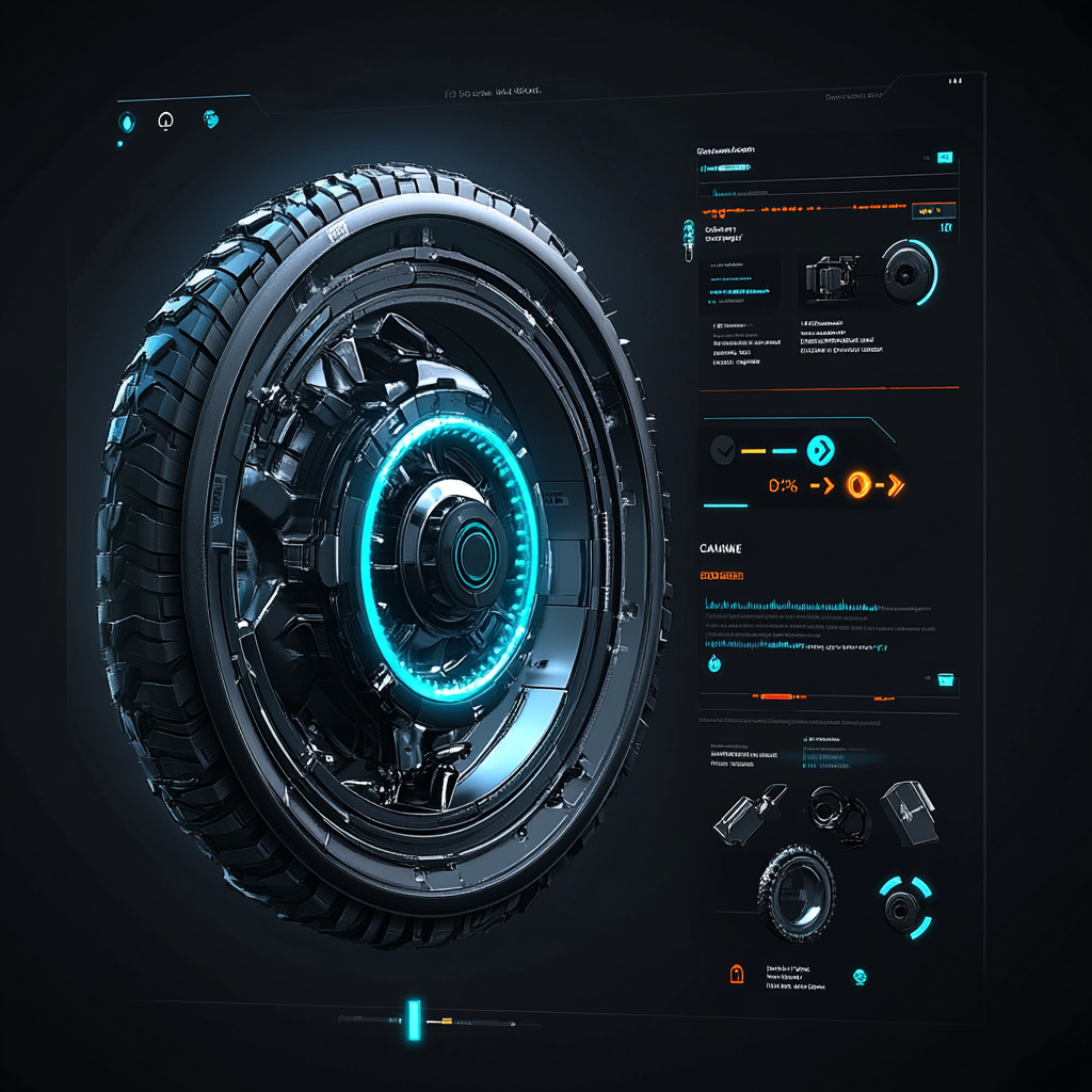 Futuristic Bike Transformer Parts Progress and Change Display