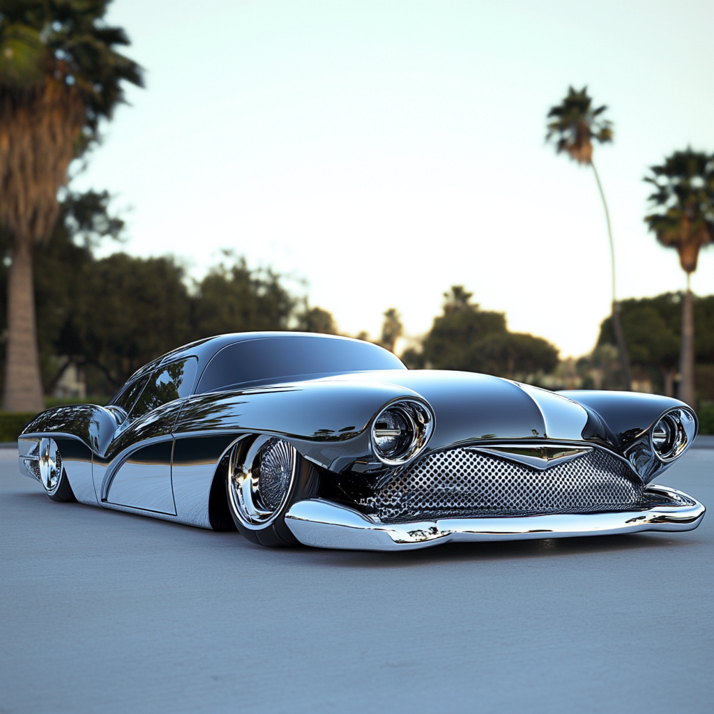 Futuristic East LA Low Rider with Sharp Forms