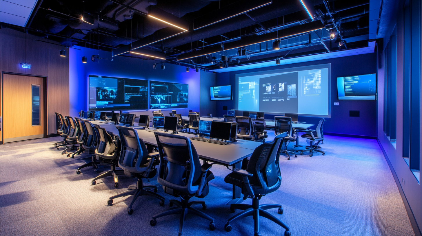 Futuristic Innovation Lab with VR Arena and Smart Classrooms