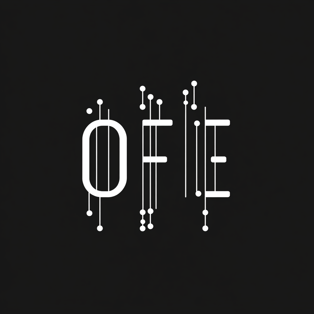 Futuristic O.F.F.L.I.N.E Logo Design for Electronic Music Events