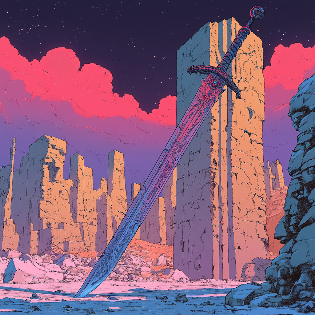 Goblincore Moebius Artstyle Graphic Illustration in Video Game