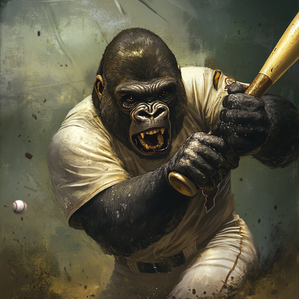 Gorilla hits game-winning grand slam in baseball game