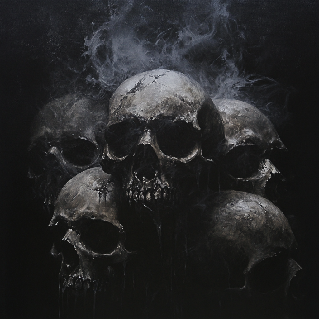 Gothic Fantasy Art: Alan Lee Style Skulls