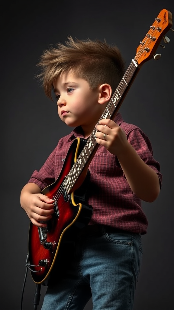 Guitar Boy's YouTube Profile Picture with classic guitar