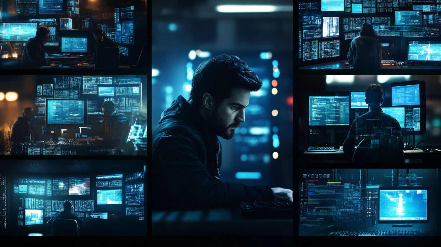 Hacker Character: Cinematic Grid Images Sony Alpha A7 III