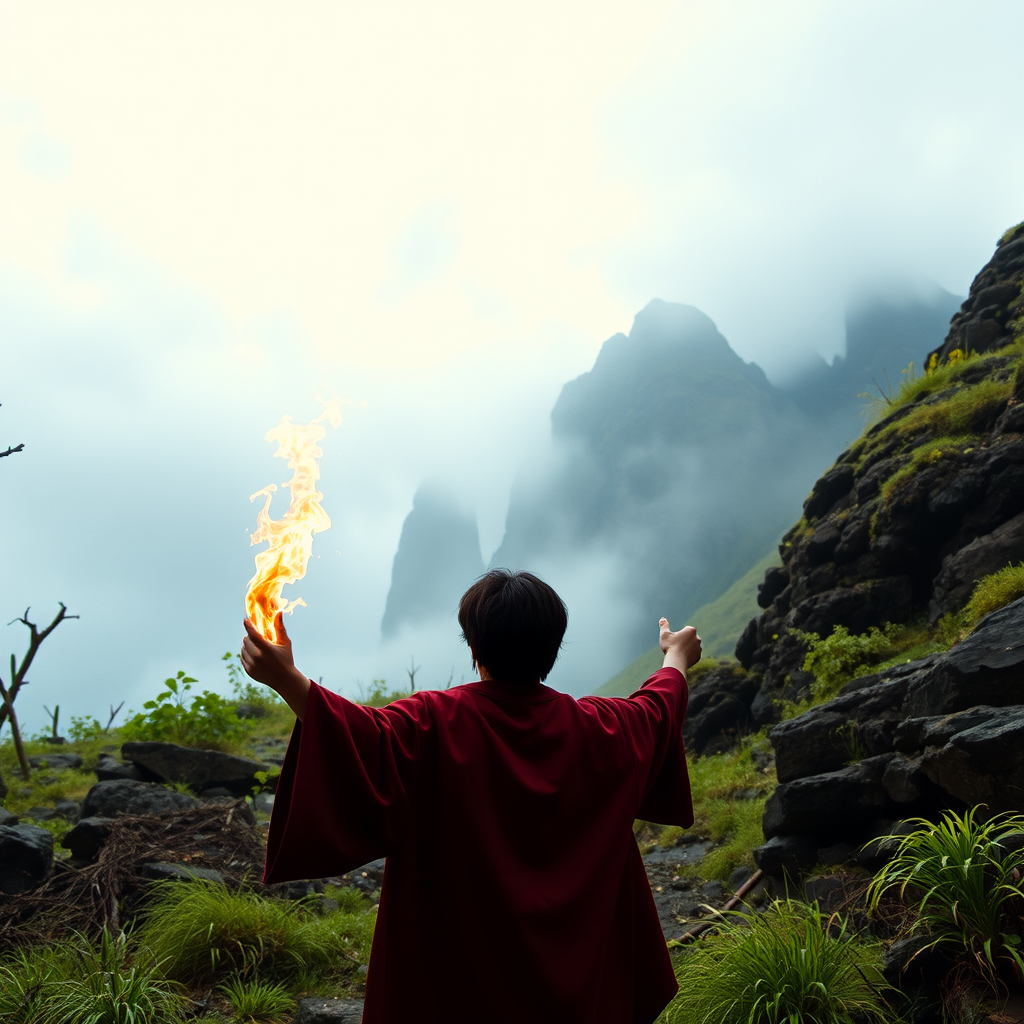 Harry Potter Summoning Patronum in Reunion Island
