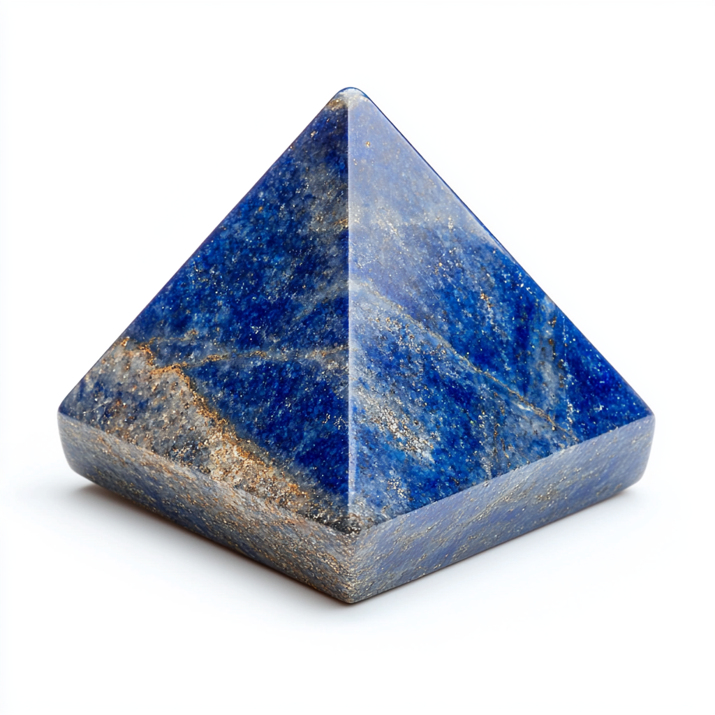 High Resolution Lapis Lazuli Tetrahedron Dice Product Photo