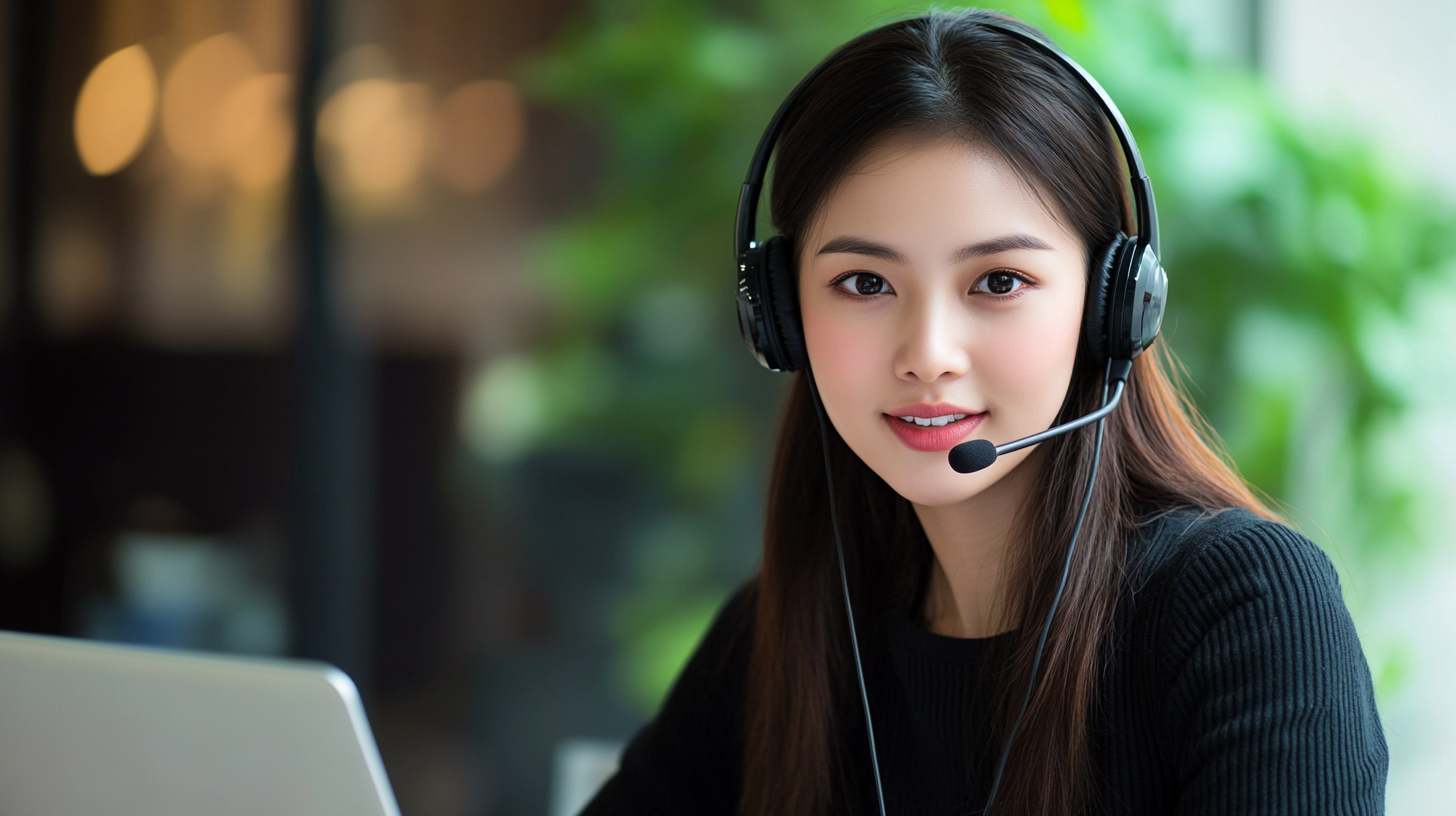 High definition photo of young woman working at laptop.