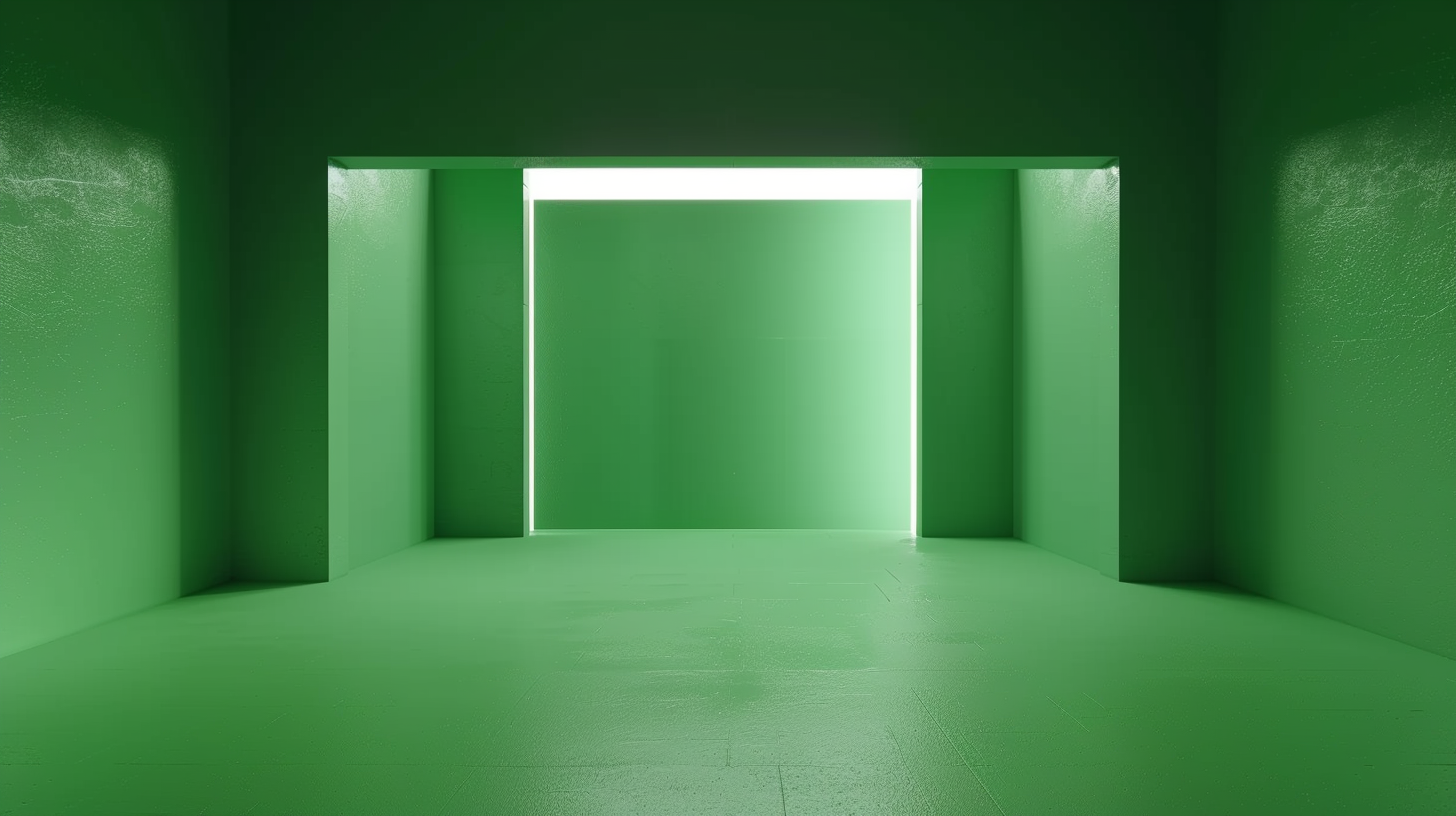 High-quality green screen perfect for video editing.