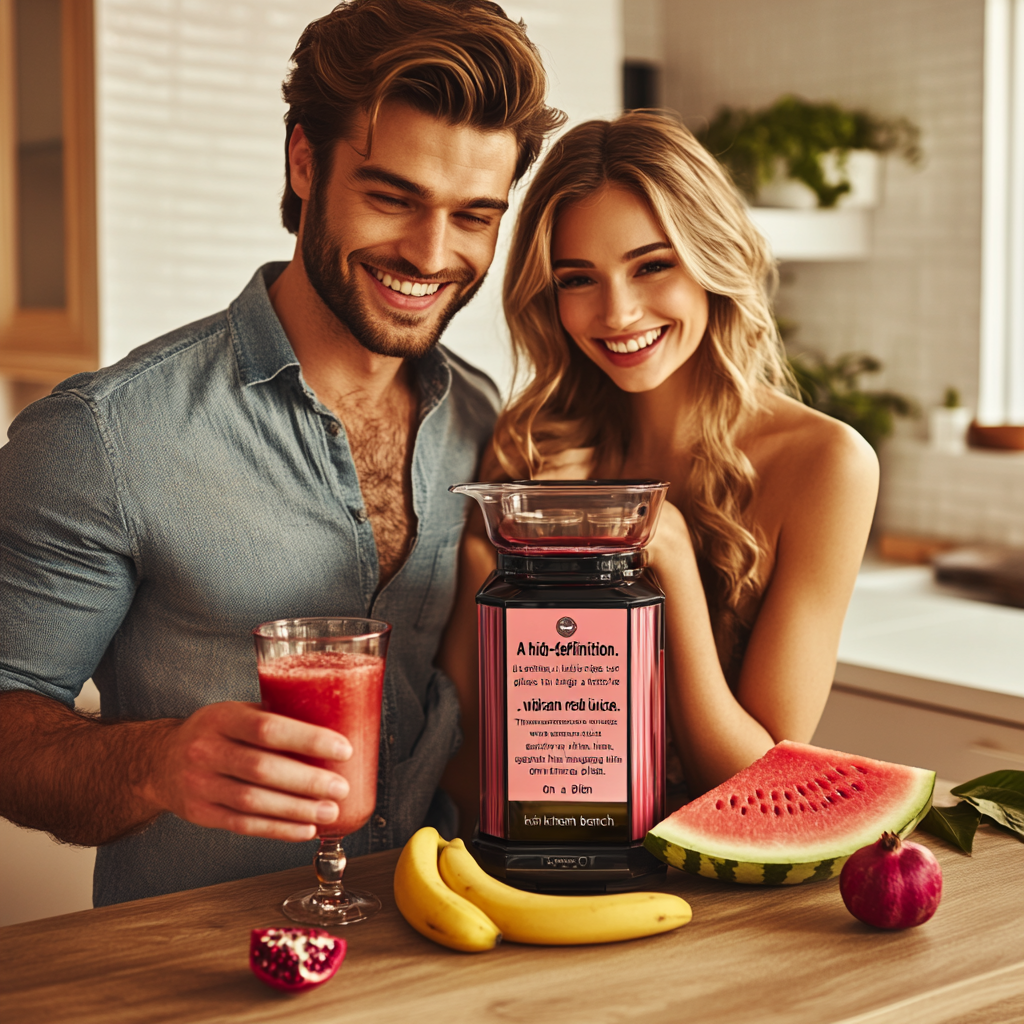 High-quality image of attractive couple in modern kitchen.