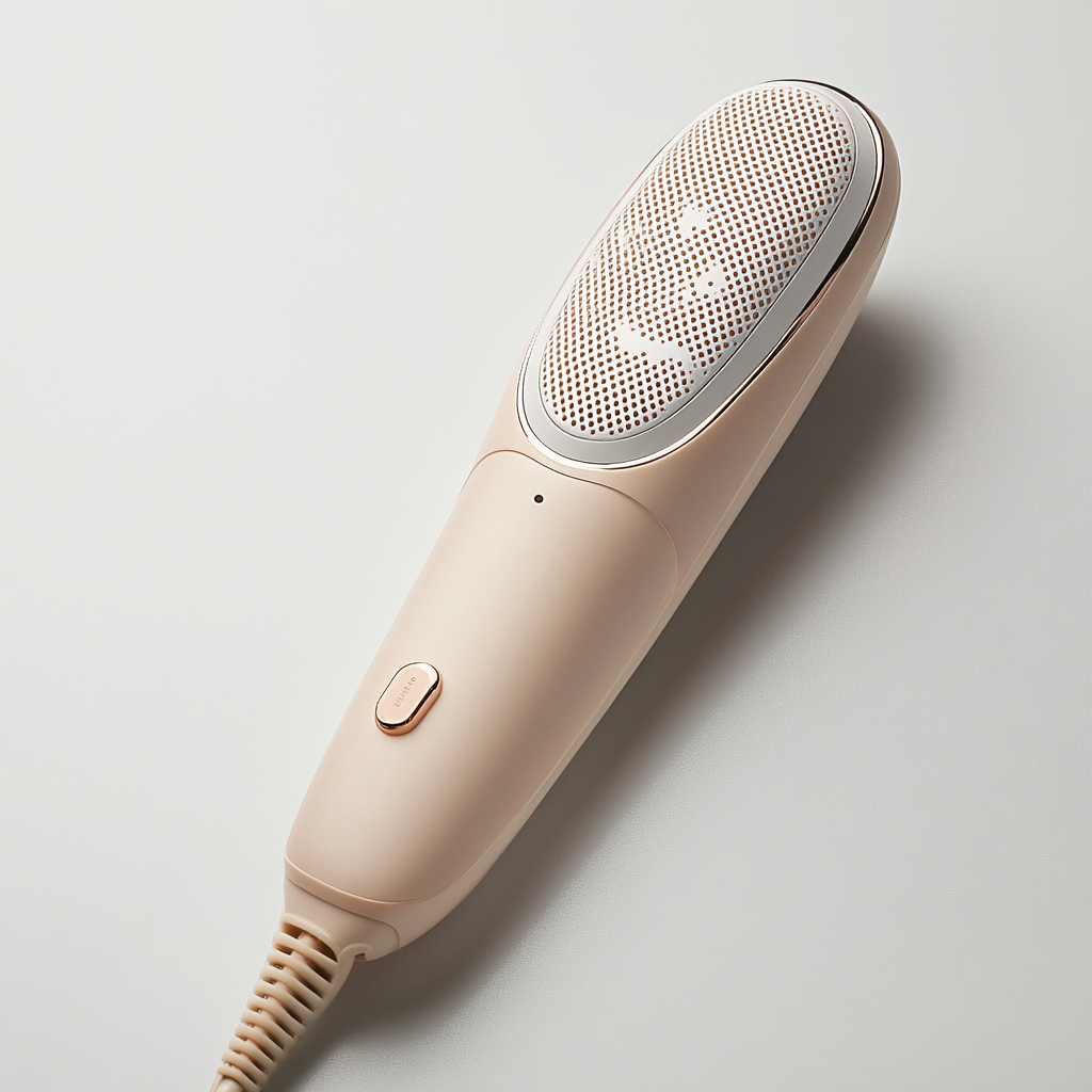 High-res Female Hair Removal Device Under Studio Lighting