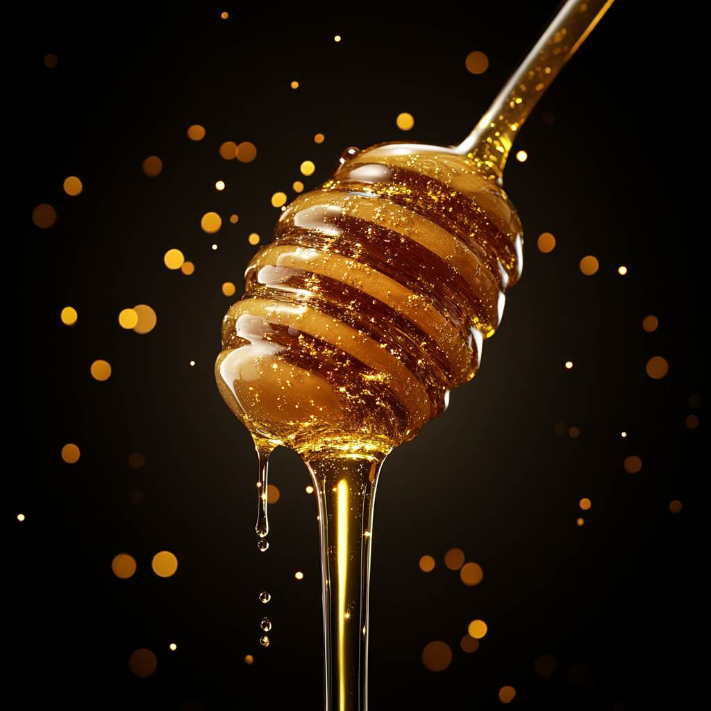 High resolution product photo: Golden honey dipper flow