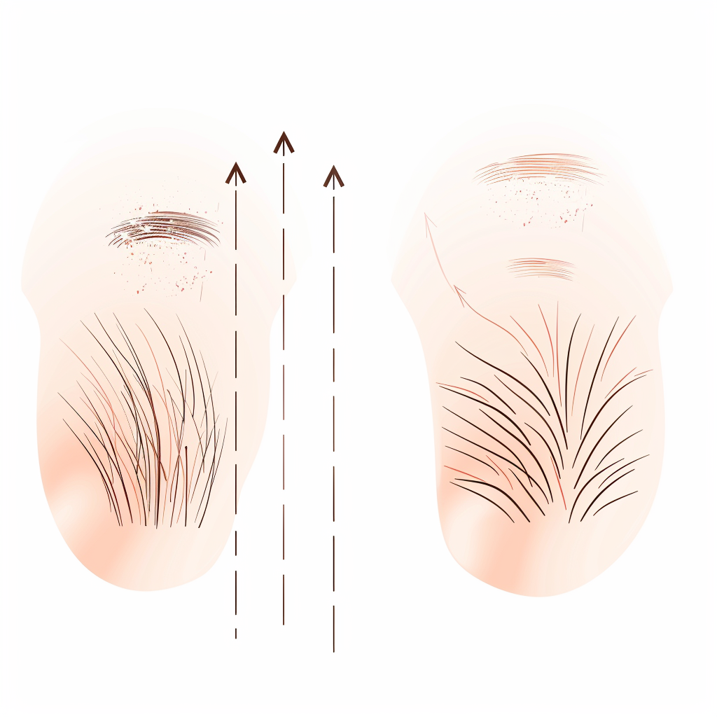 How Hair Grows and Gets Thicker Over Time.