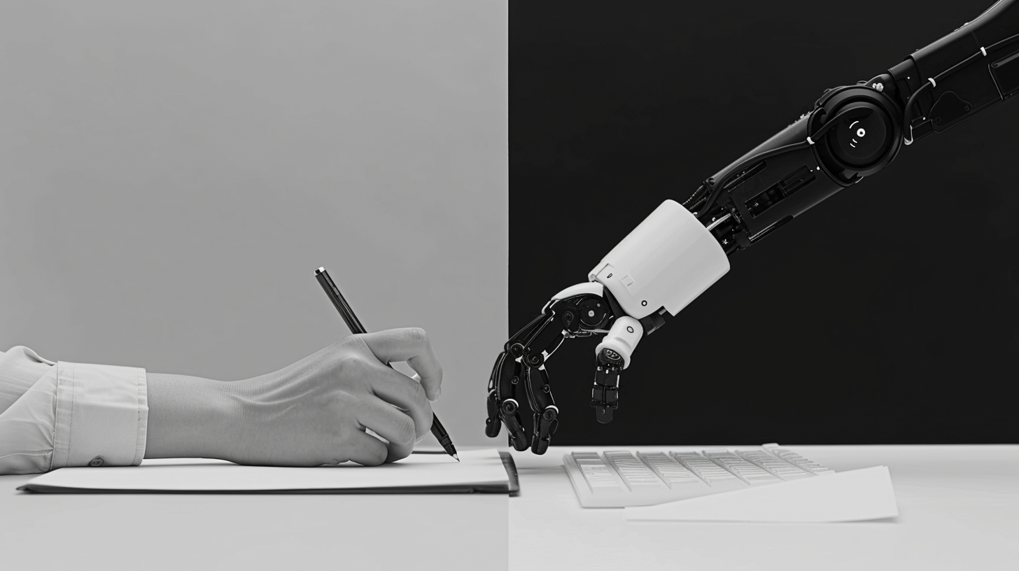 Human vs AI: Writing and Typing Balance 