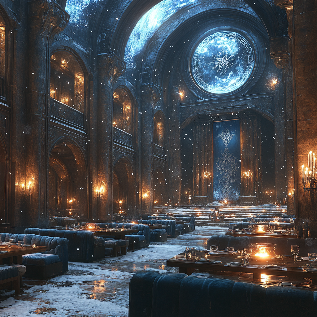 Hyper-realistic Sanctuary Hall: Elegance and Strategy Gathering Space