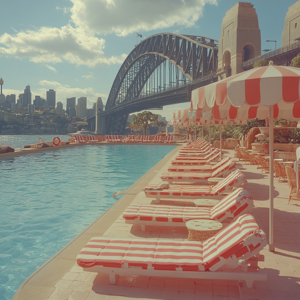 Iconic Olympic Sized Infinity Pool Sydney Harbour Bridge