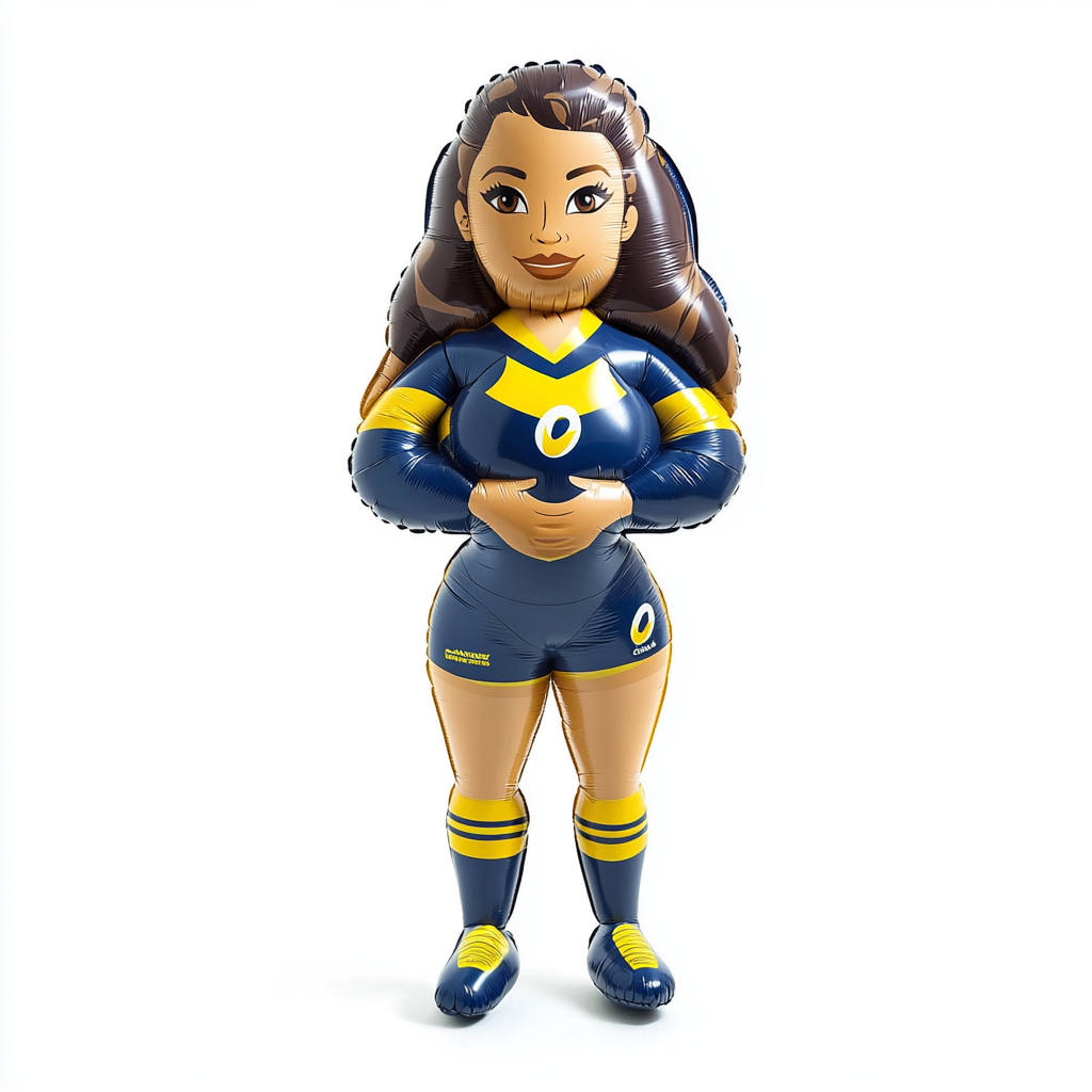 Ilona Maher Inflatable Rugby Player Product Shot