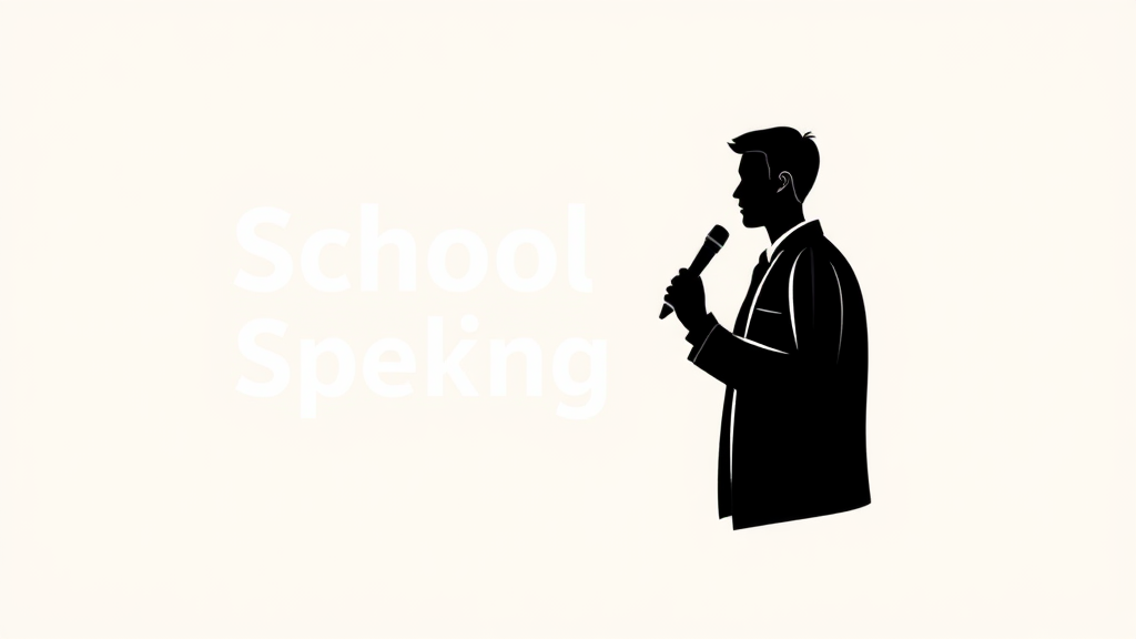 Image A logo for speaking beautifully at school.