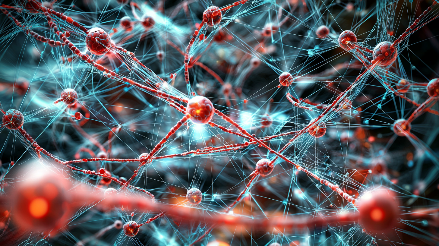 Image: A complex network showing medical research connections