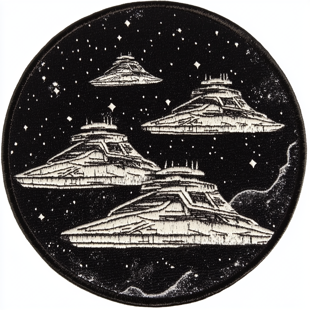 Imperial Star Destroyer Patch, NASA Style, Vector Artwork