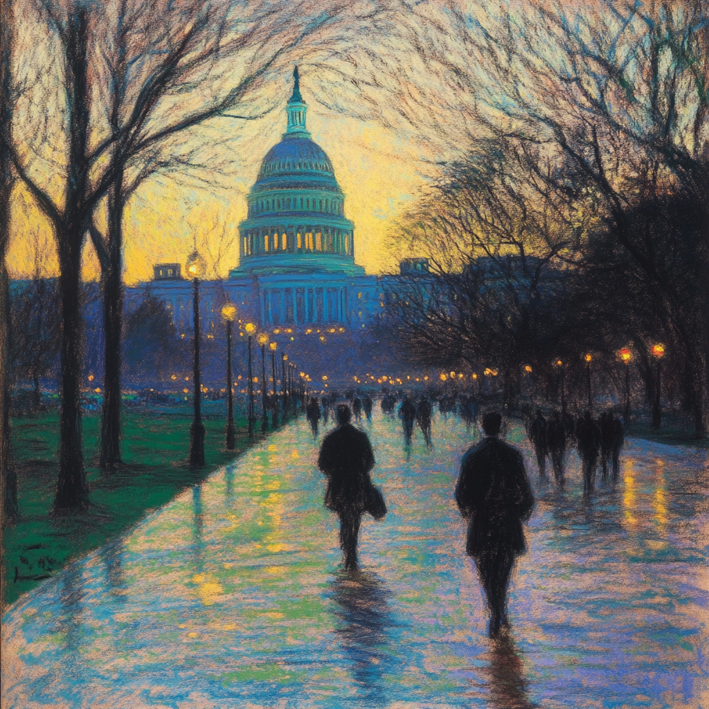 Impressionist Pastel & Graphite Art in Washington DC