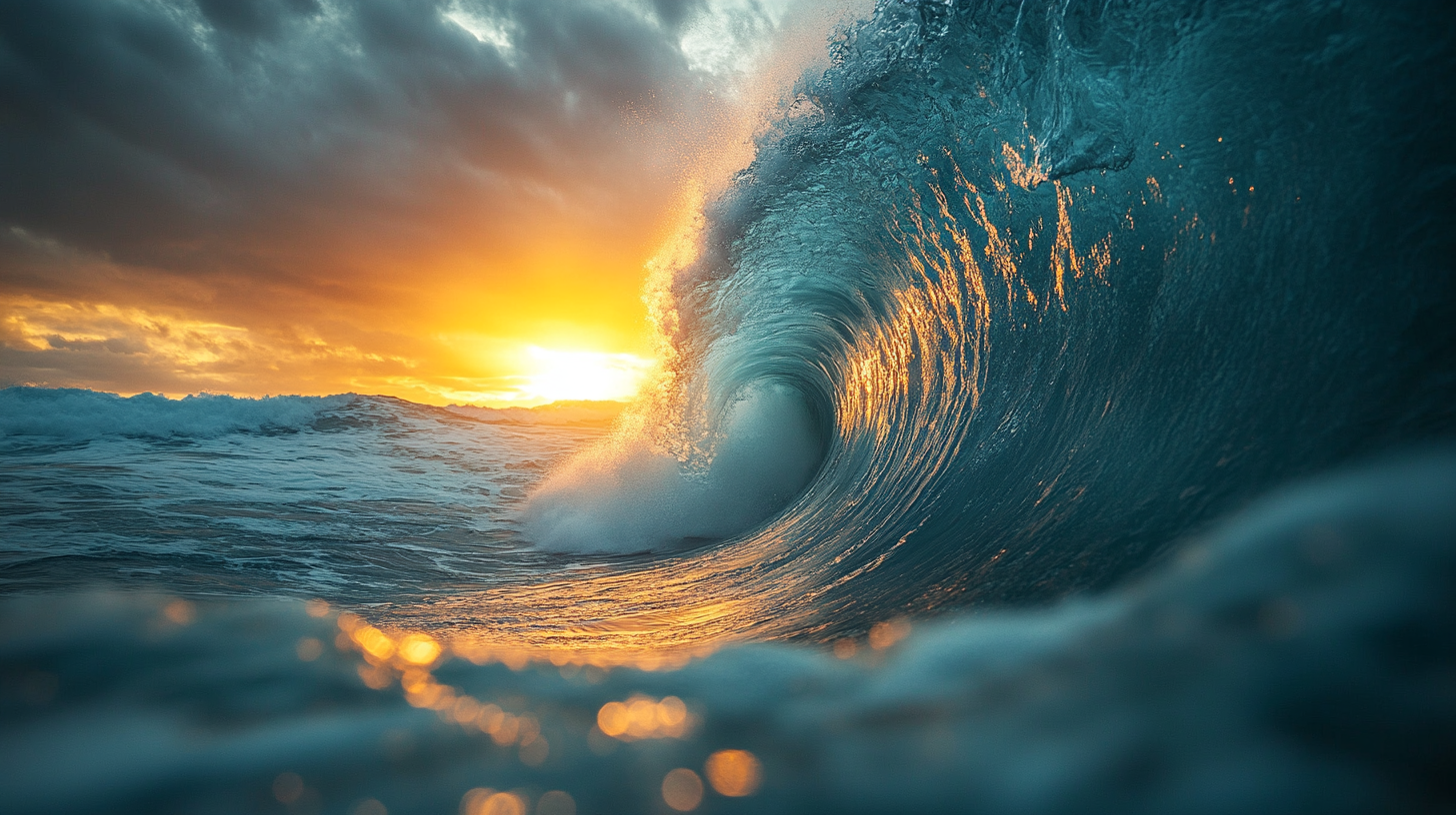 Inside the Blue Waves: A Bright Barrel View