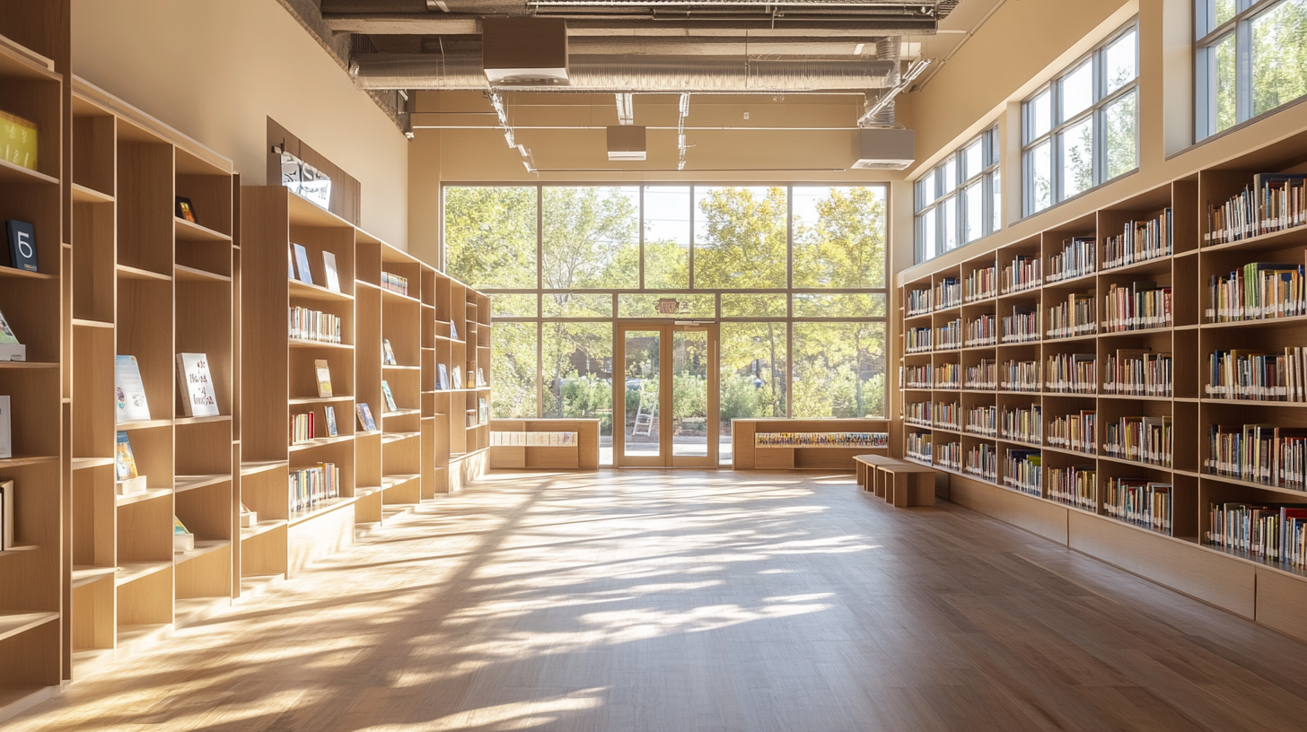 Inspiring literacy center design with modern vintage feel.