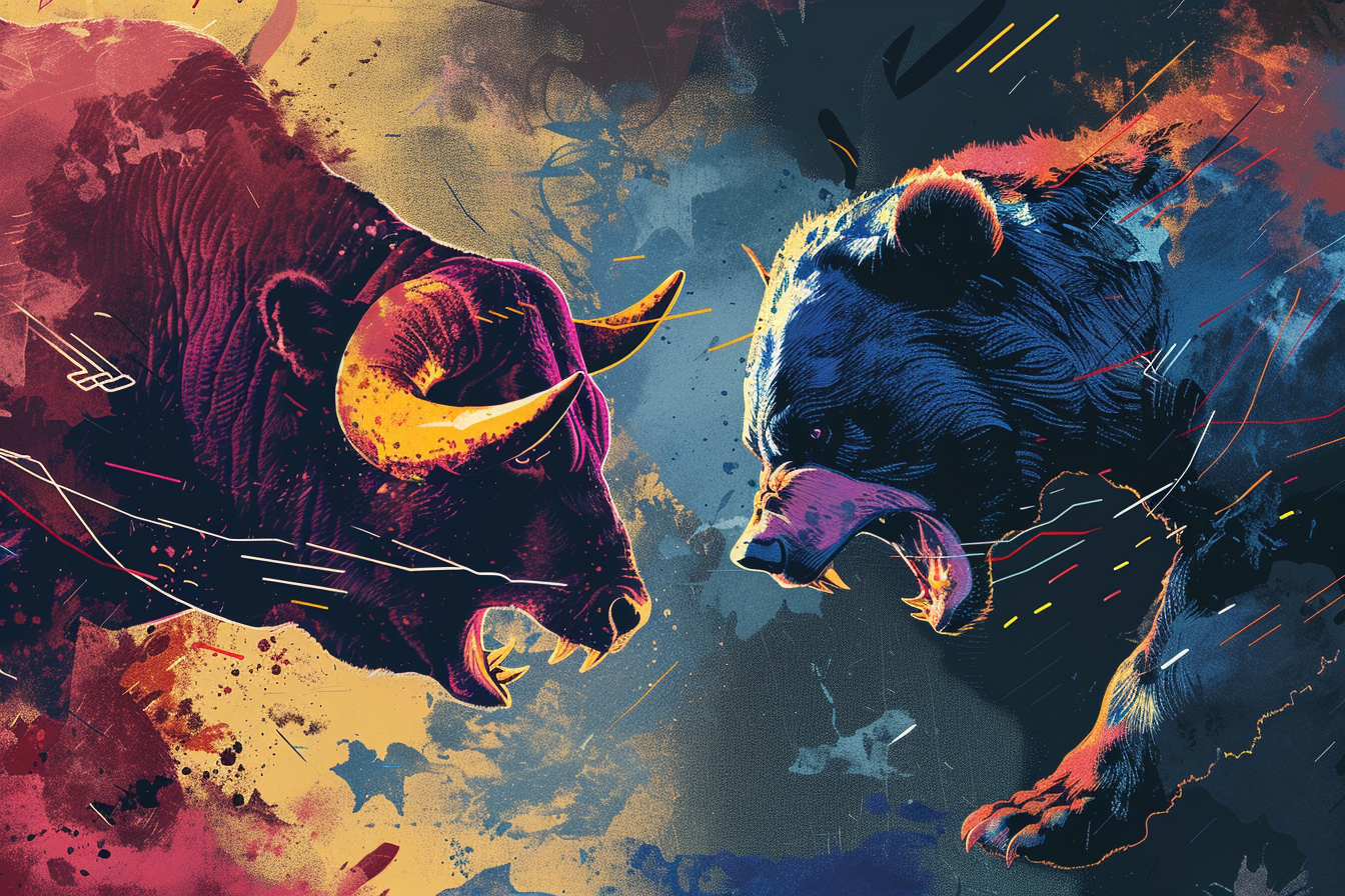 Intense Battle Between Bull and Bear in Trading