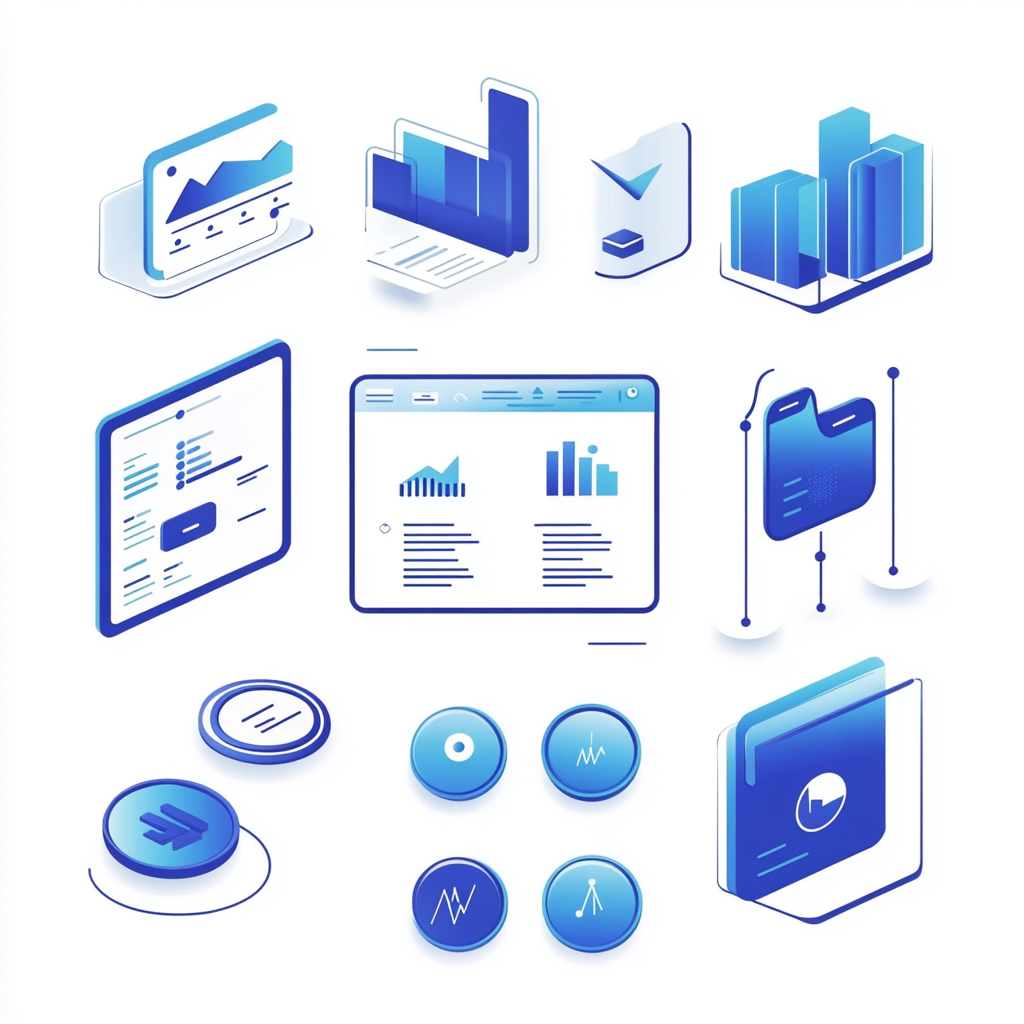 Intuitive dashboard with progress graphics and client data shown.