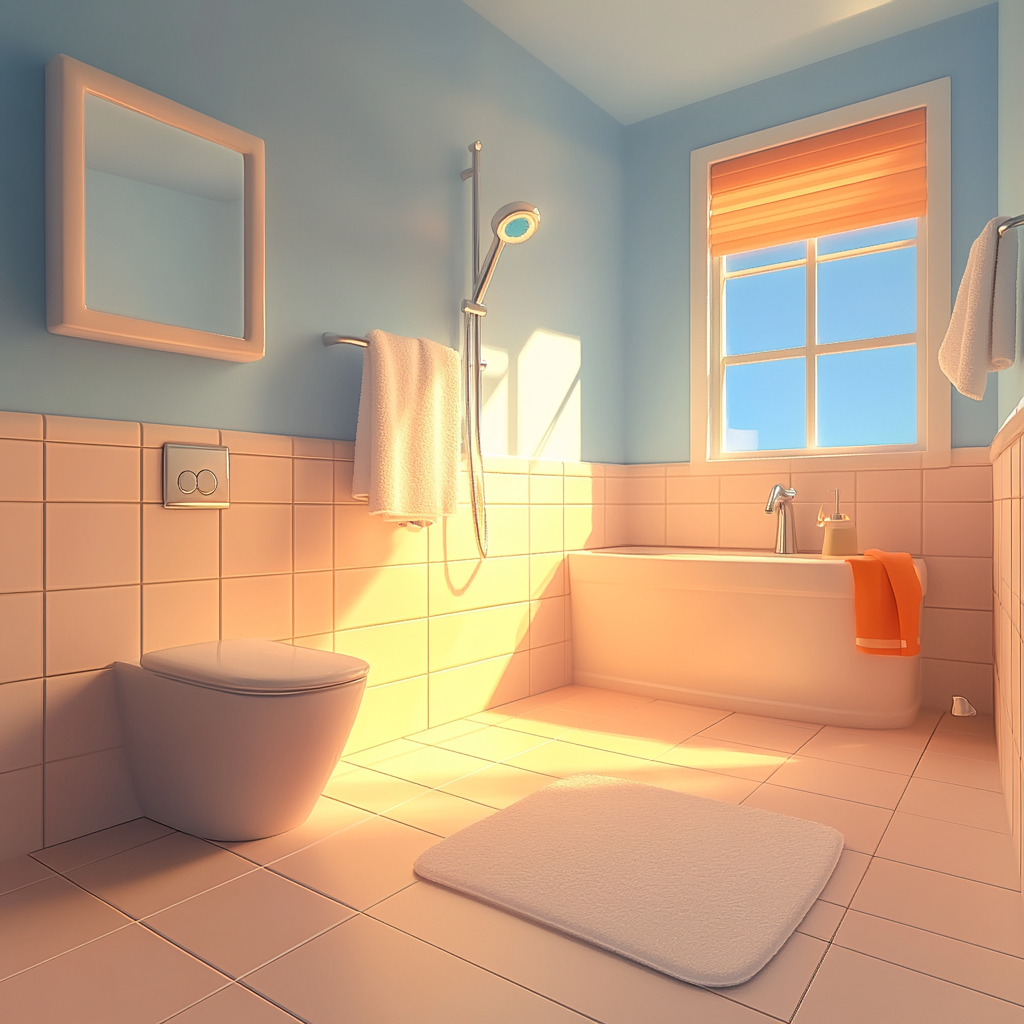 Inviting Disney-style 3D cartoon bathroom