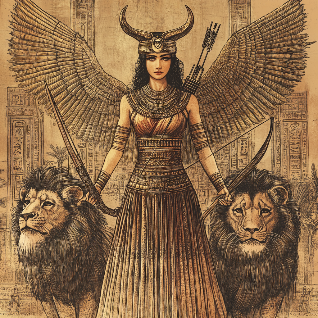 Ishtar, the Mesopotamian goddess of love and war.