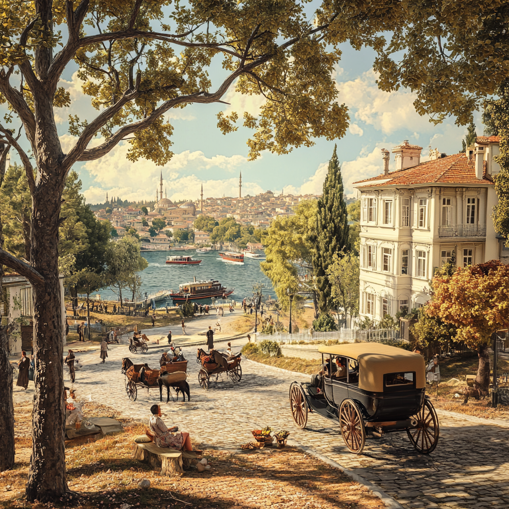 Istanbul in 1900s: Realistic, Fascinating 3D Render Photo