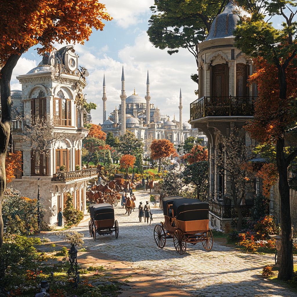 Istanbul in the 1900s: Photographic 3D Render Theme Park