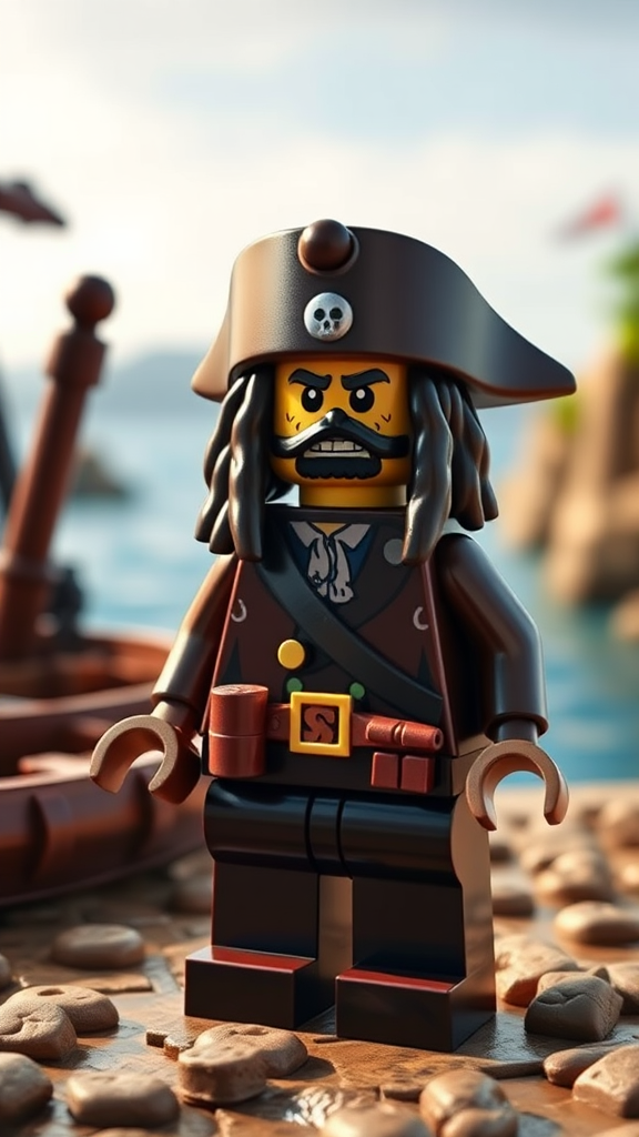 Jack Sparrow as a Lego figure in Lego Island