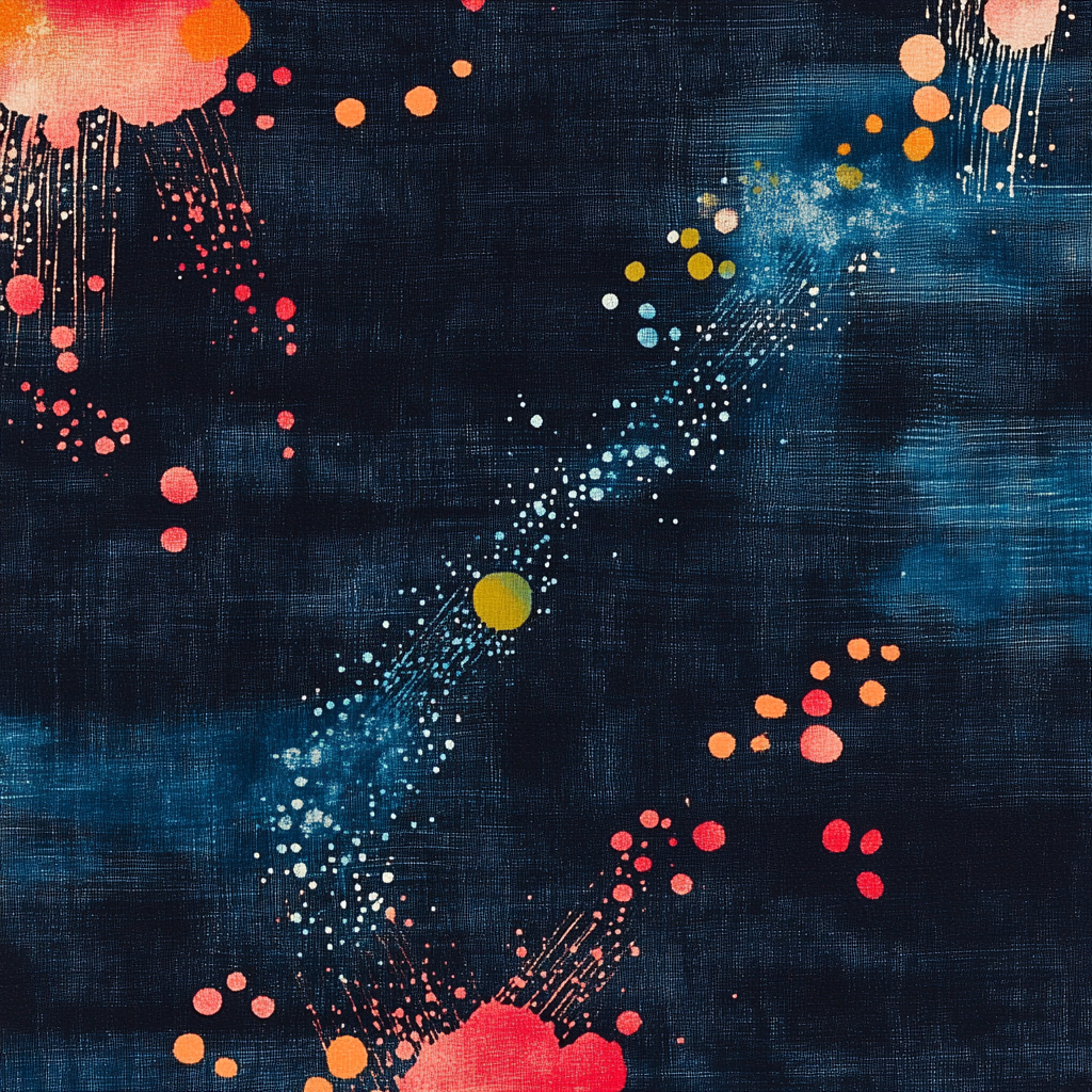 Japanese Style Dyeing Design with Big Dipper