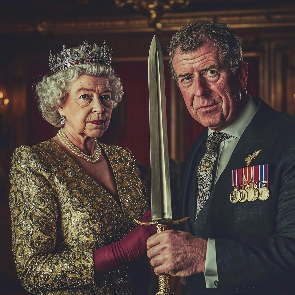 Jeremy Clarkson knights Kurtuesday the BAU warrior