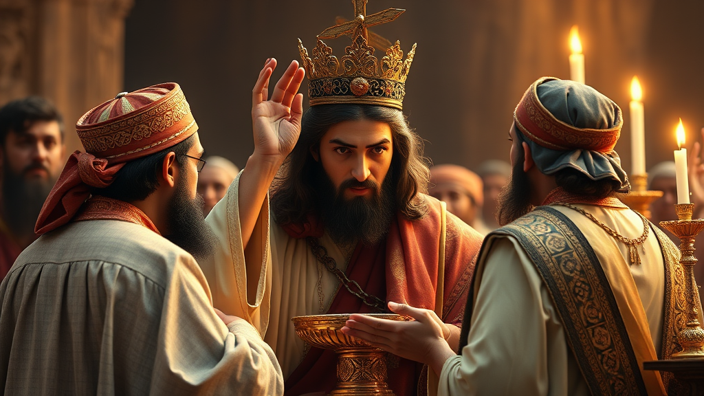 Jesus Celebrating the Holy Qurbono Ceremony
