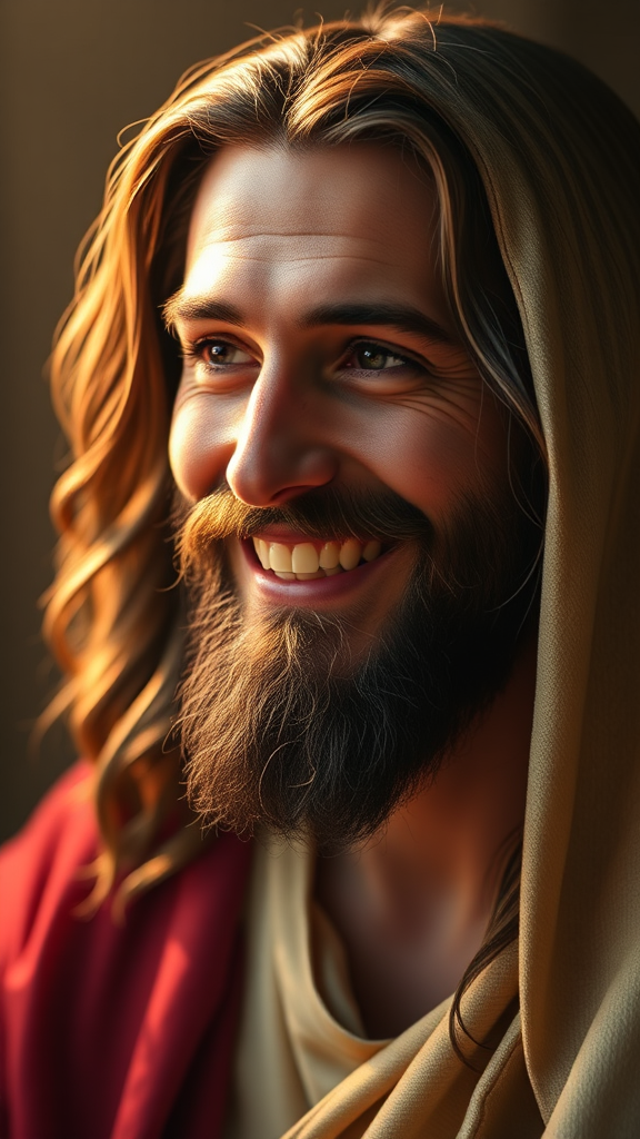 Jesus portrait by Mark Lovett: Accurate, detailed, joyful