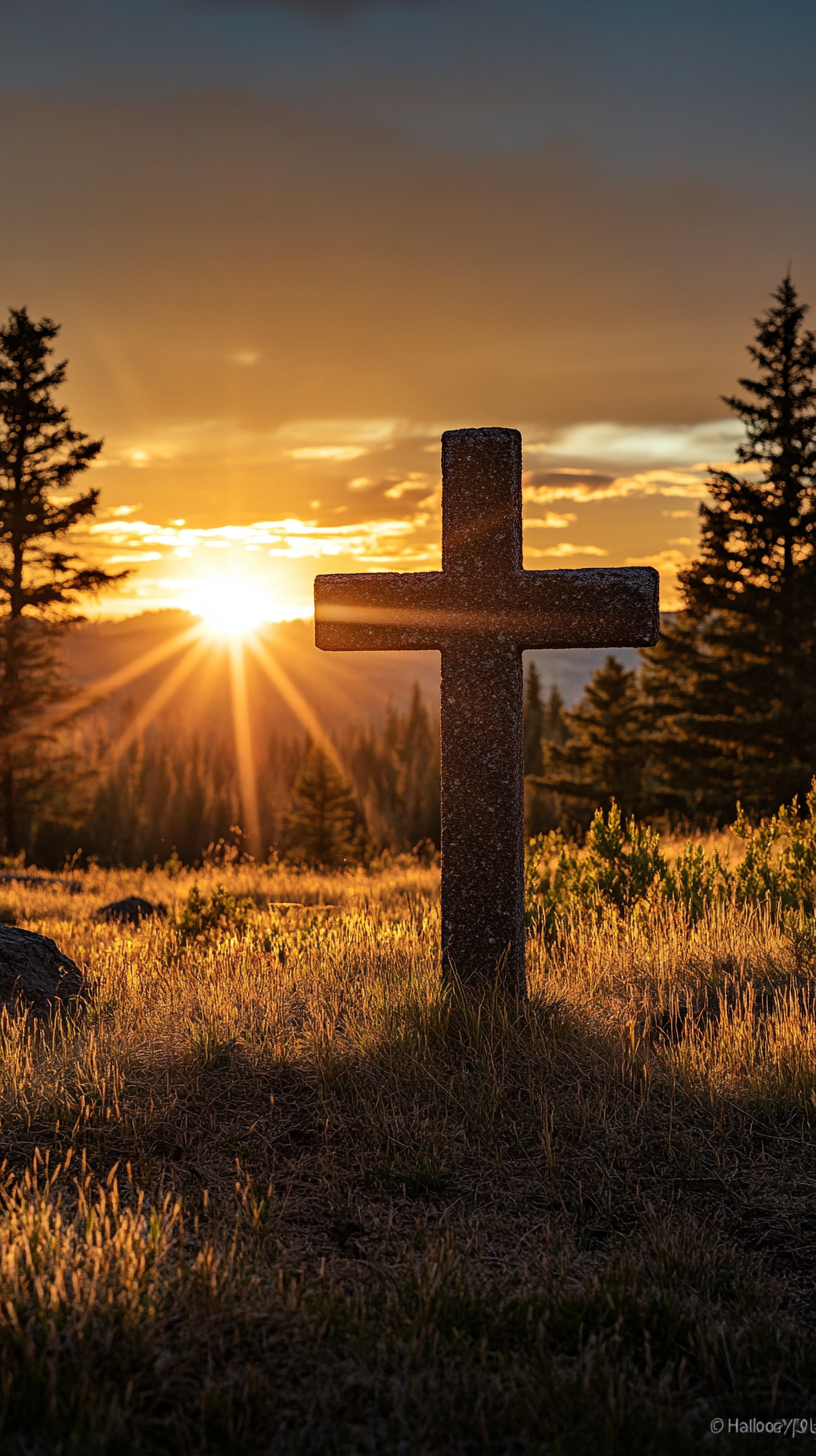 Jesus wept - golden hour glowy image - realistic.