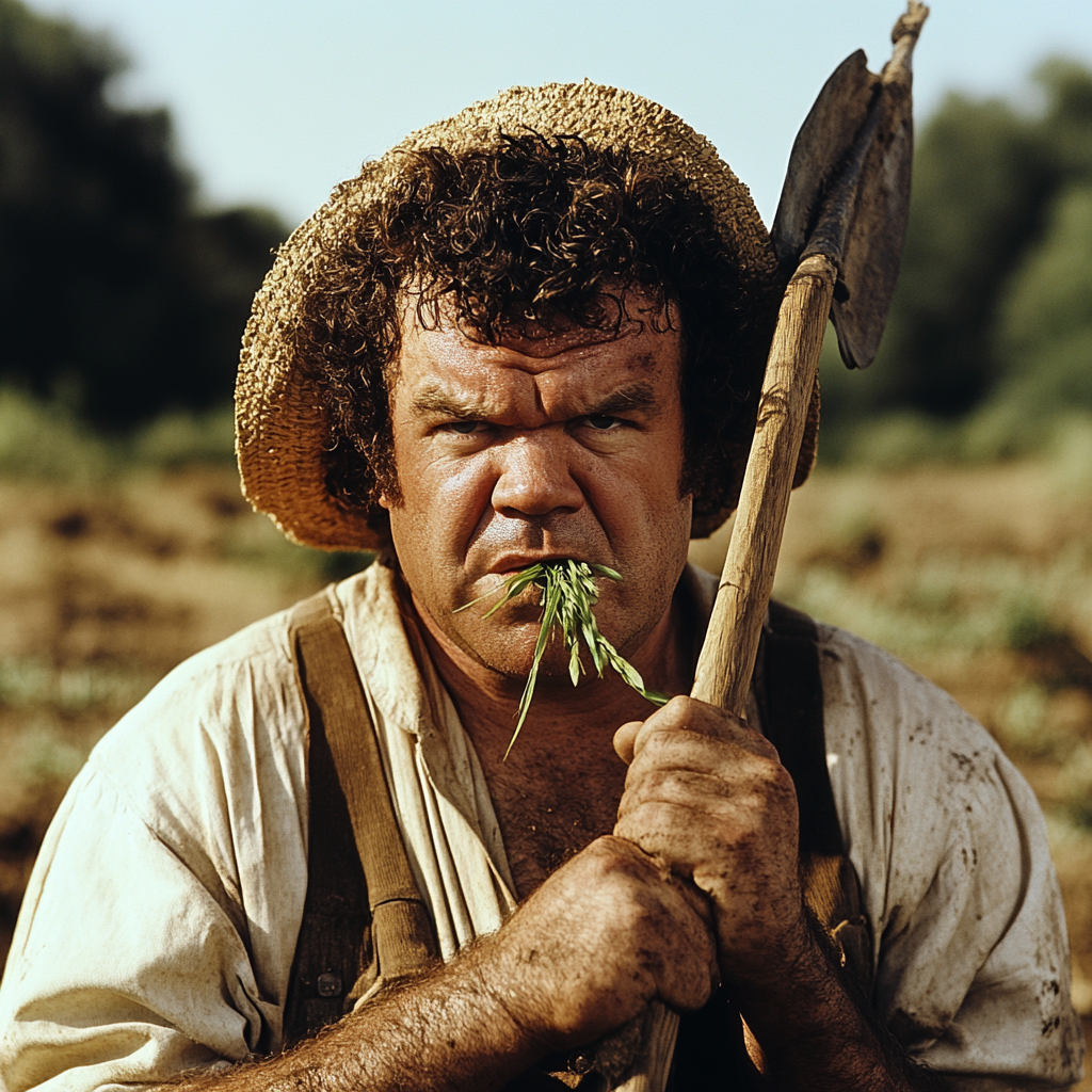 John C Reilly from stepbrothers as dirty farmer.