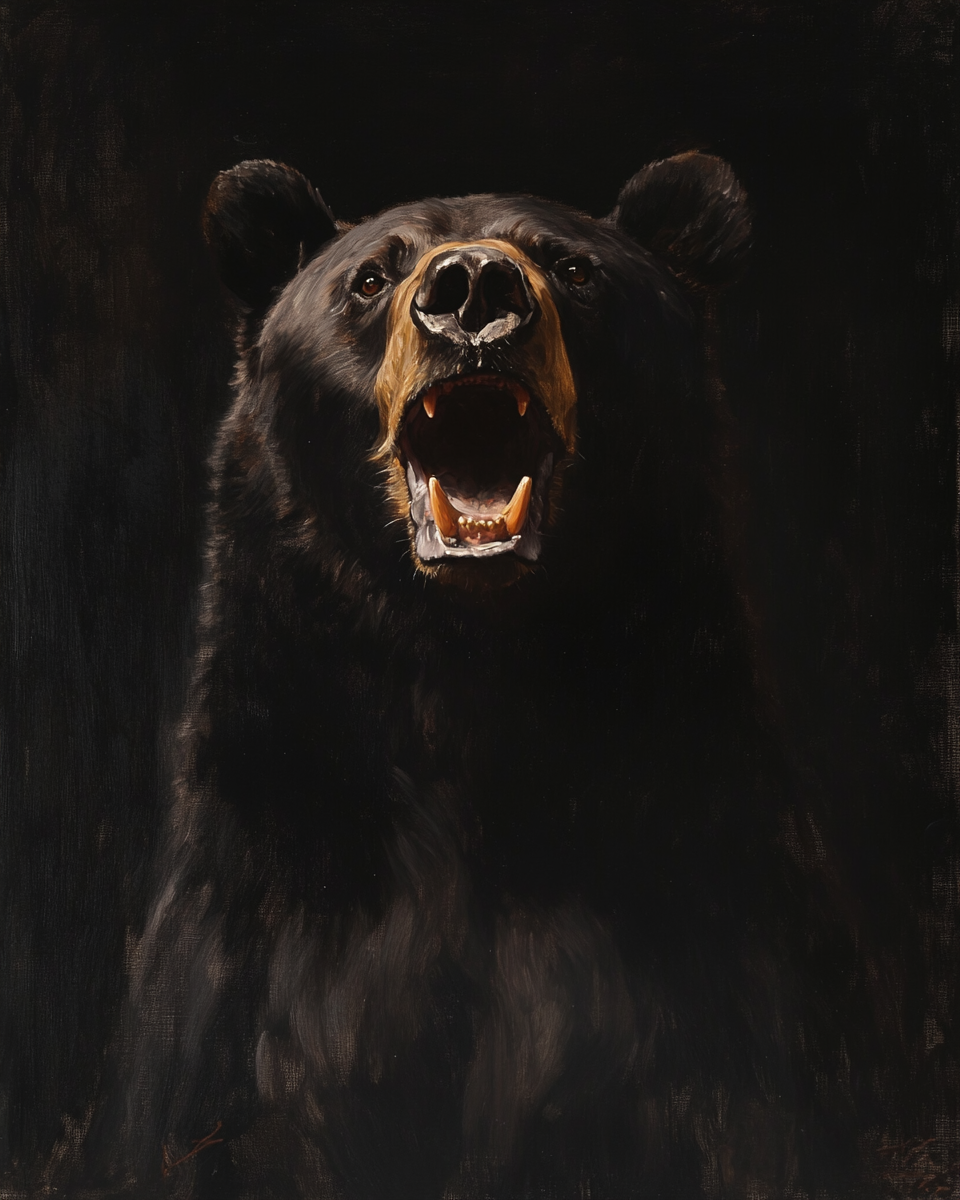 John Singer Sargent Bear Portrait Painting 4:5