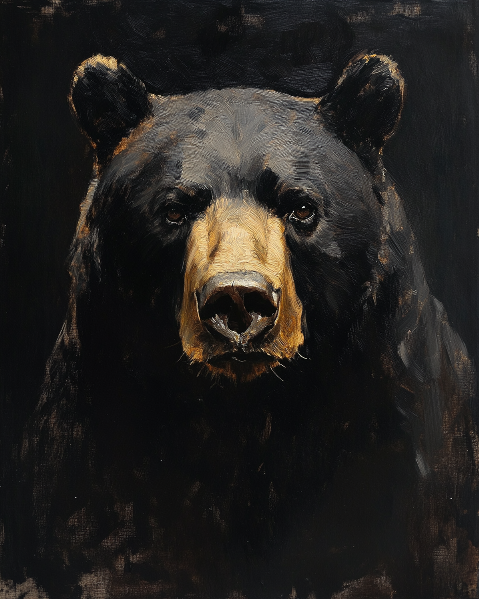 John Singer Sargent Portrait: Bear Towering Dramatic Lighting