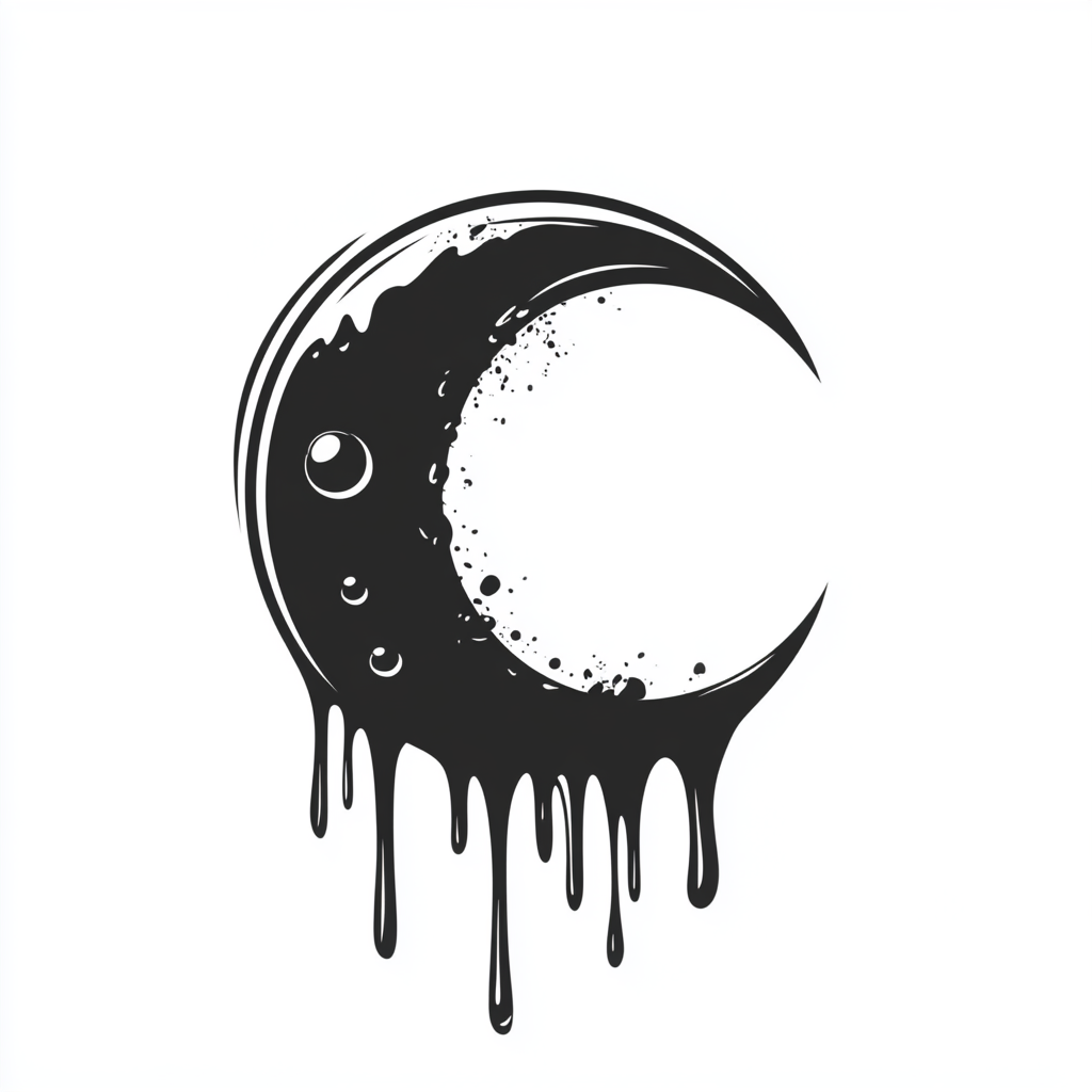 Juicy Moon Logo Vector Design Sticker Pack