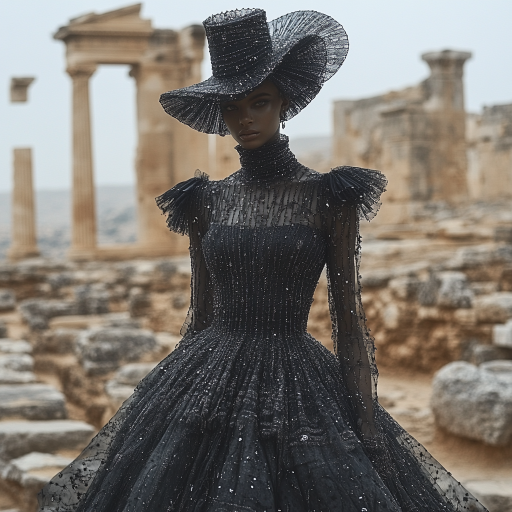 Karyatides statues in Dior Fall/Winter 2024 Collection