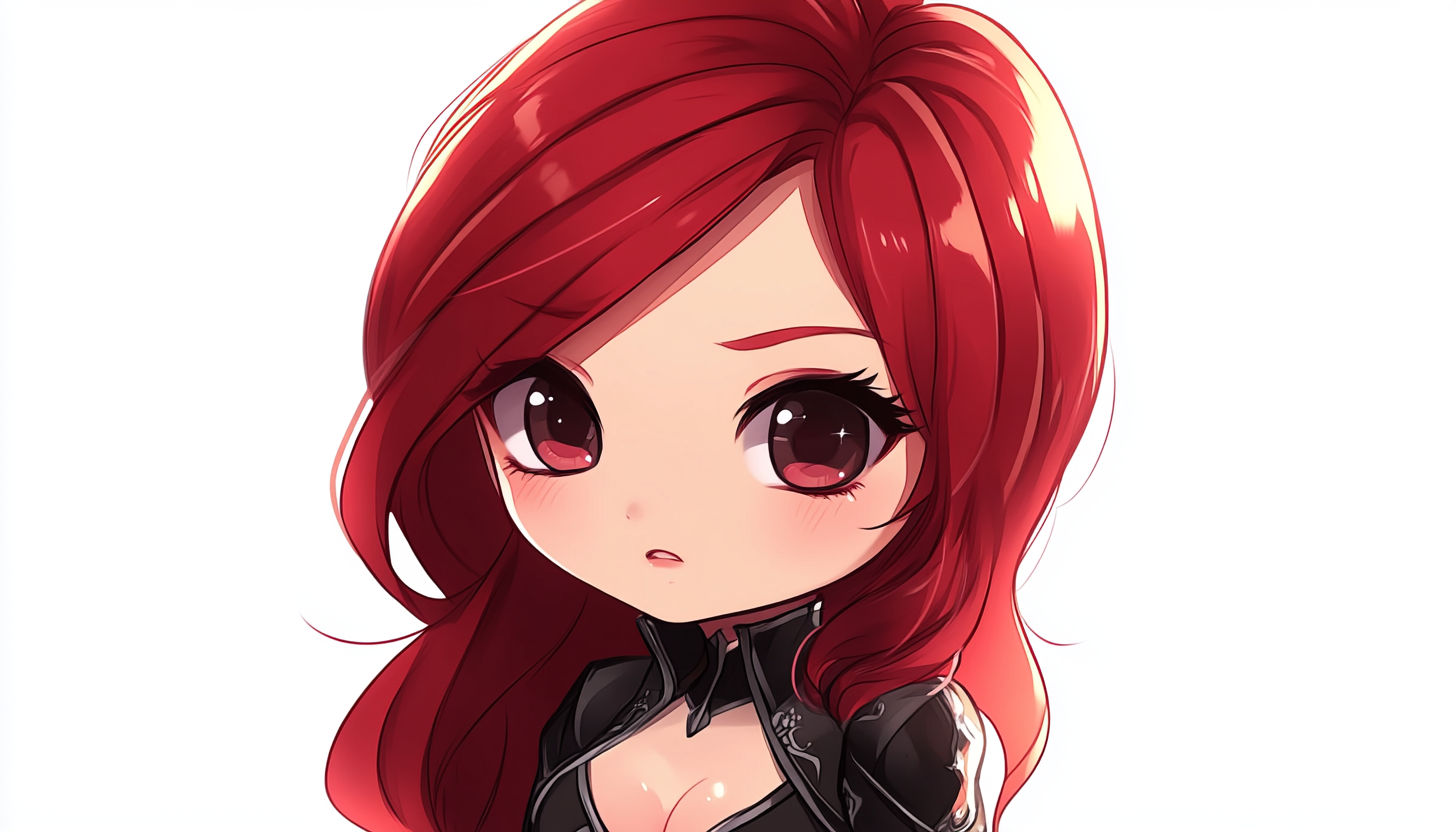 Katarina from League of Legends: Chibi Anime Style