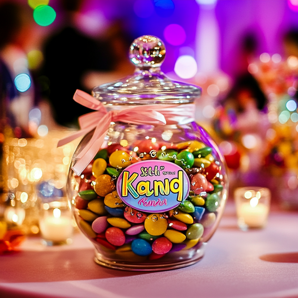 Katie's Sugar Free Kandy Logo on Candy Jar