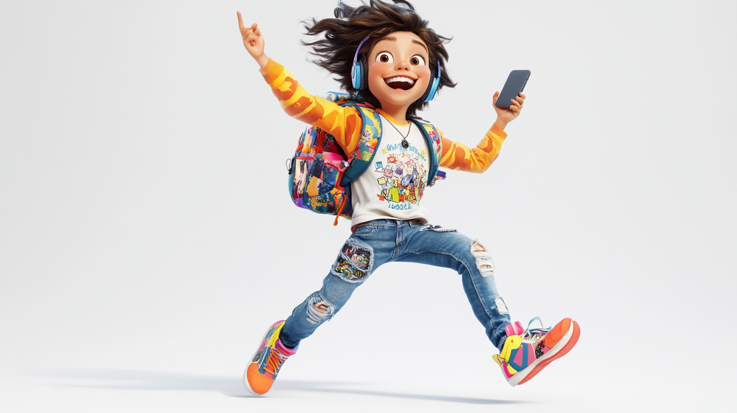 Kazakh Boy in Disney Pixar Movie Poster